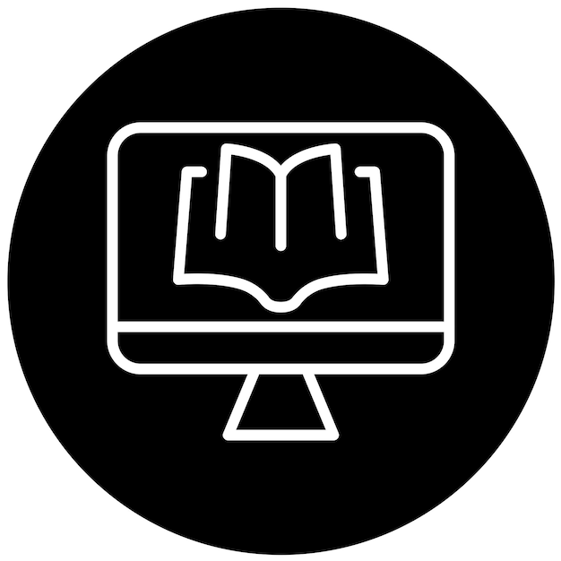 Vector Design EdTech Resources Icon Stijl