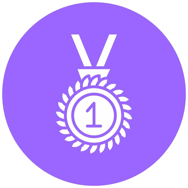 Vector Design Eerste Prijs Icon Style