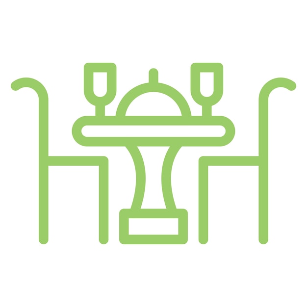 Vector Design Eetkamer Icon Stijl