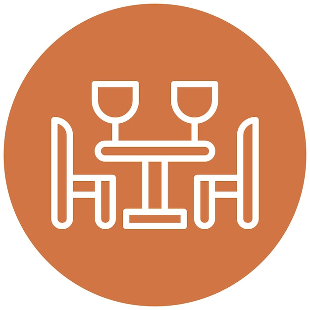 Vector Design Eetkamer meubels Icon Style
