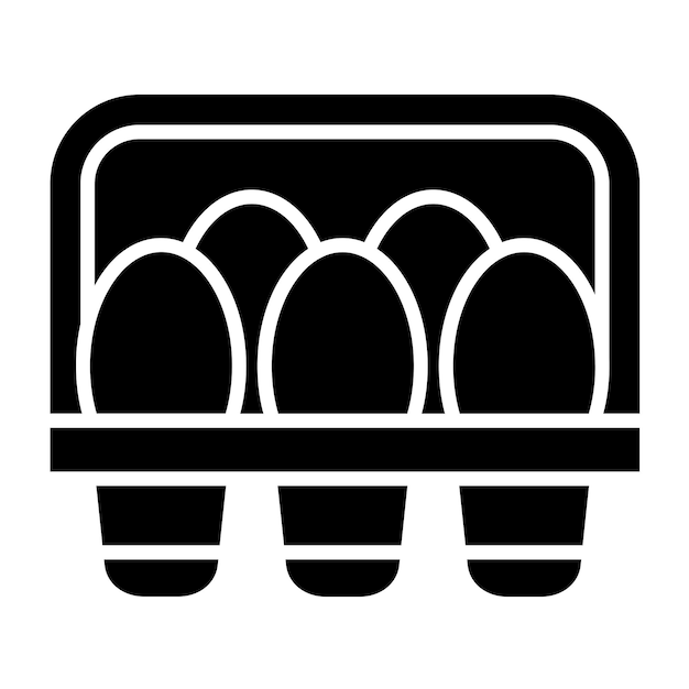 Vector Design Egg Carton Icon Stijl