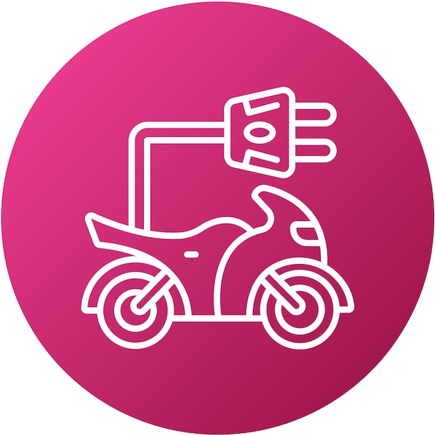 Vector vector design electric bike icon style