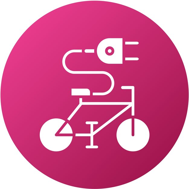 Vector Design Electric Bike Icon Style