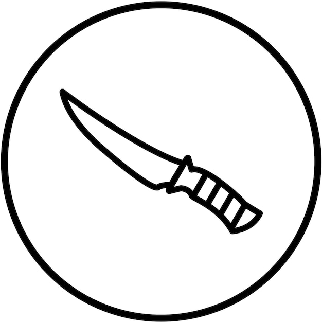 Вектор Векторный дизайн электрического ножа для филе