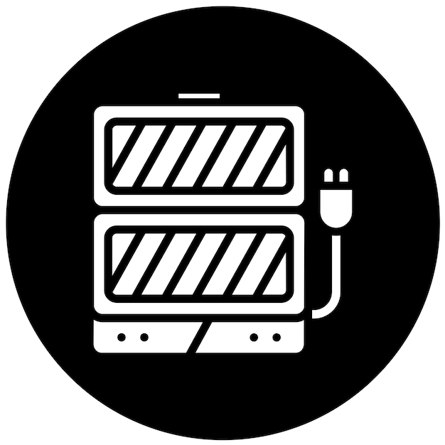 ベクトル vector design electric grill icon style