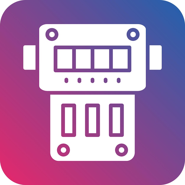 Vector design electric meter icon style