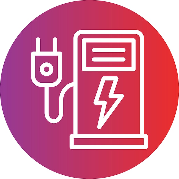 Vector Design Electric Station Icon Style