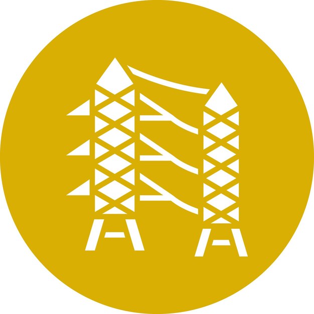 Vector Design Electric Tower Icon Style