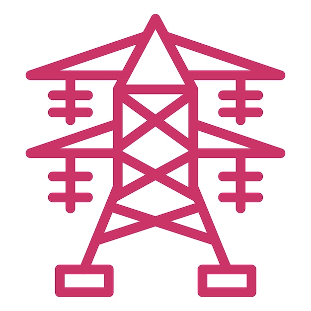 Vector Design Electric Tower Icon Style