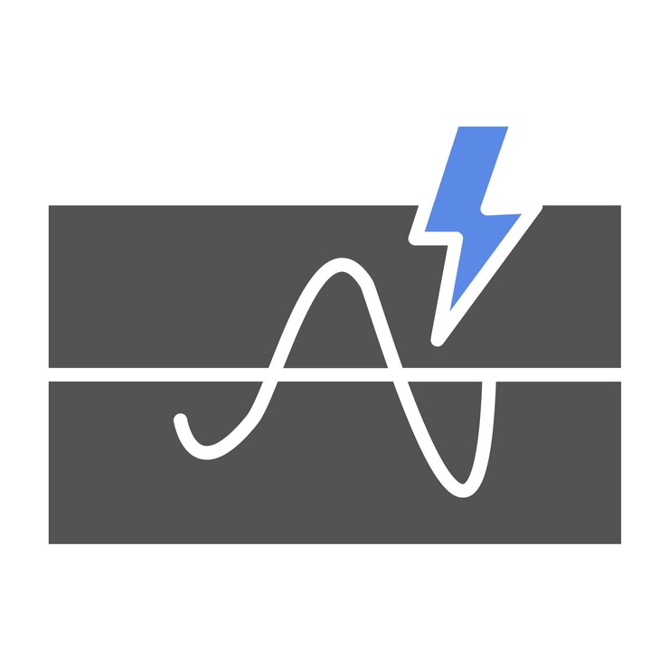 Vector vector design electrical threshold icon style