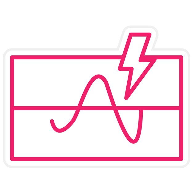 Vector vector design electrical threshold icon style