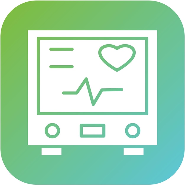 Vector Design Electrocardiogram Icon Style