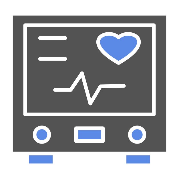 Vector Design Electrocardiogram Icon Style