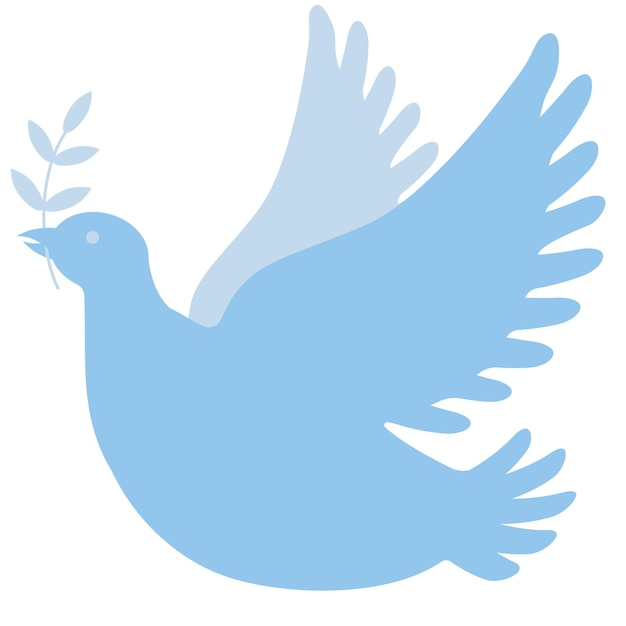 Vector design element peace dove bird symbol