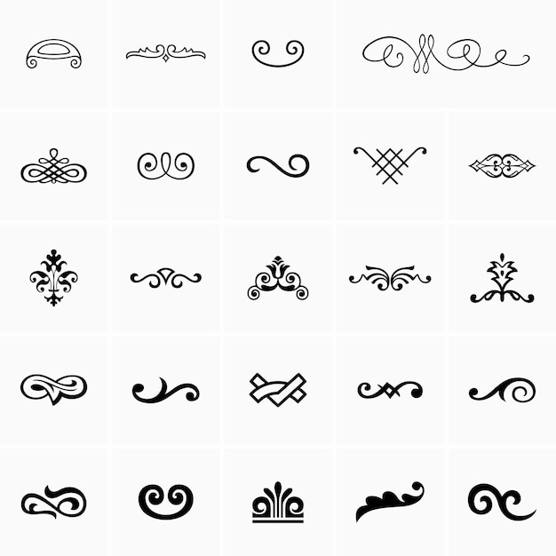 Vector vector design elements