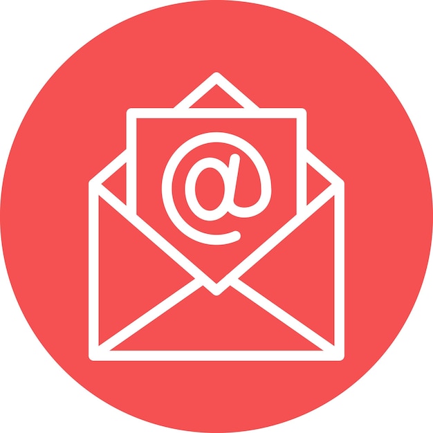 Векторный дизайн стиля иконки электронной почты