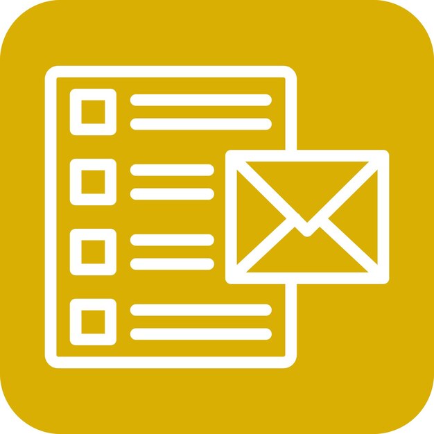 ベクトル デザイン メールリスト アイコン スタイル