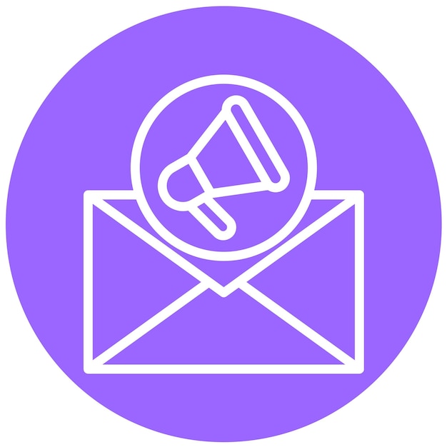 Vector Design Email Marketing Icon Style