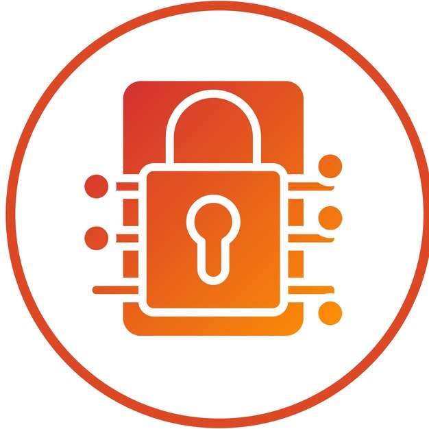 Vector Design Encrypted Data Icon Style