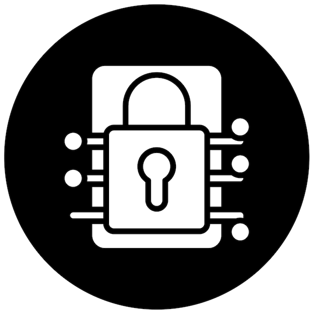 Vector Design Encrypted Data Icon Style