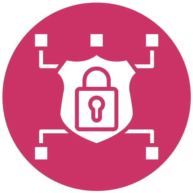 Vector vector design encrypted network icon style