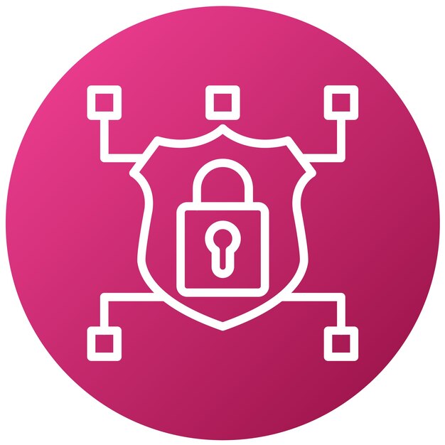 Vector Design Encrypted Network Icon Style