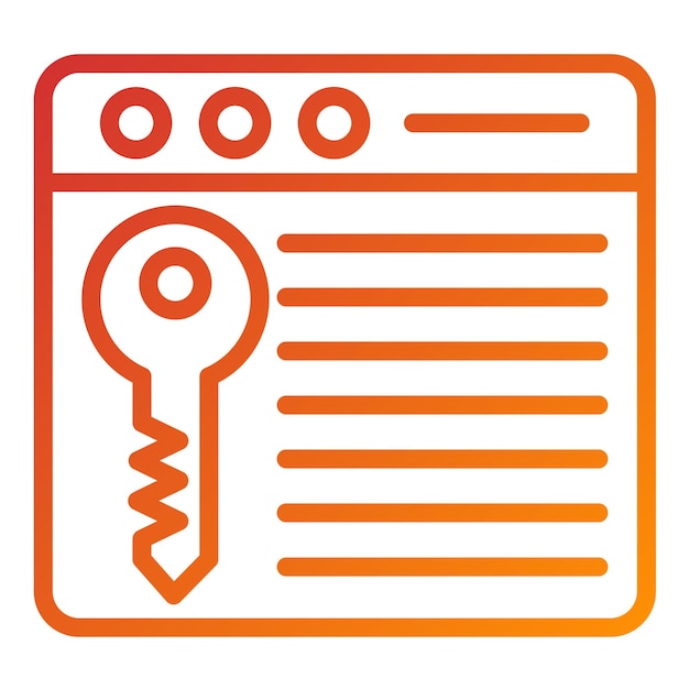 vector design encryption decryption icon style