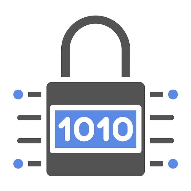 Vector Design Encryption Icon Style