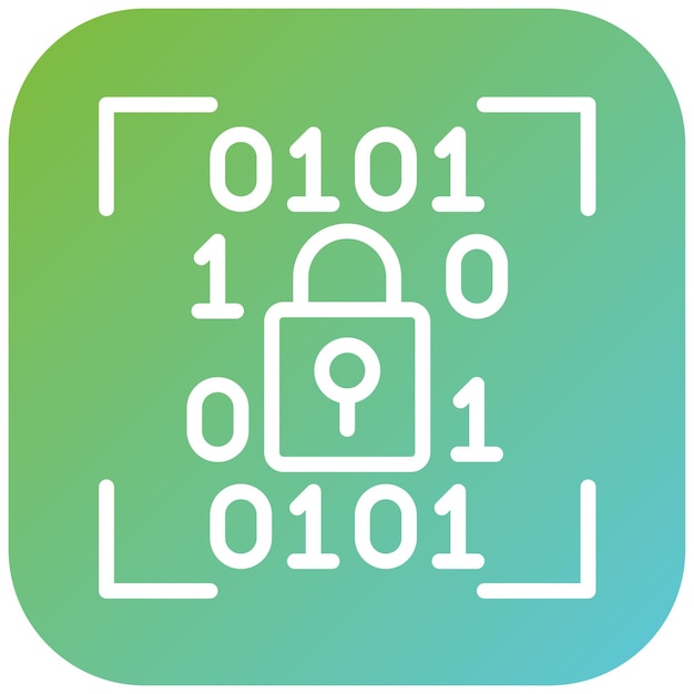 Vector Design Encryption Verification Icon Style