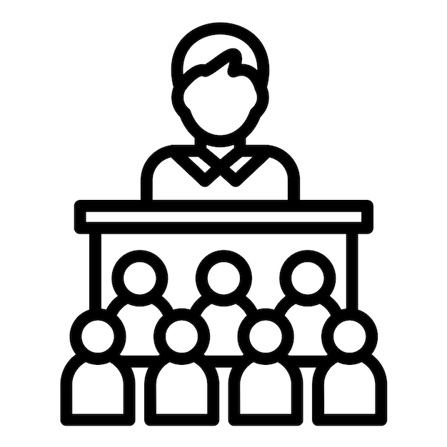Vector Design Engagement Hub Icon Stijl