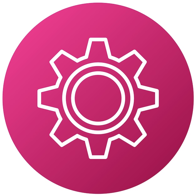 Vector Design Engine Block Icon Stijl