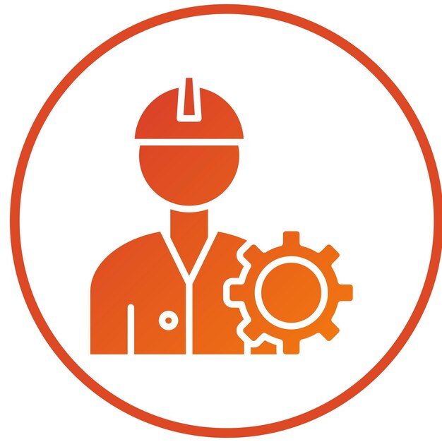Vector Design Engineering Instelling Icon Stijl