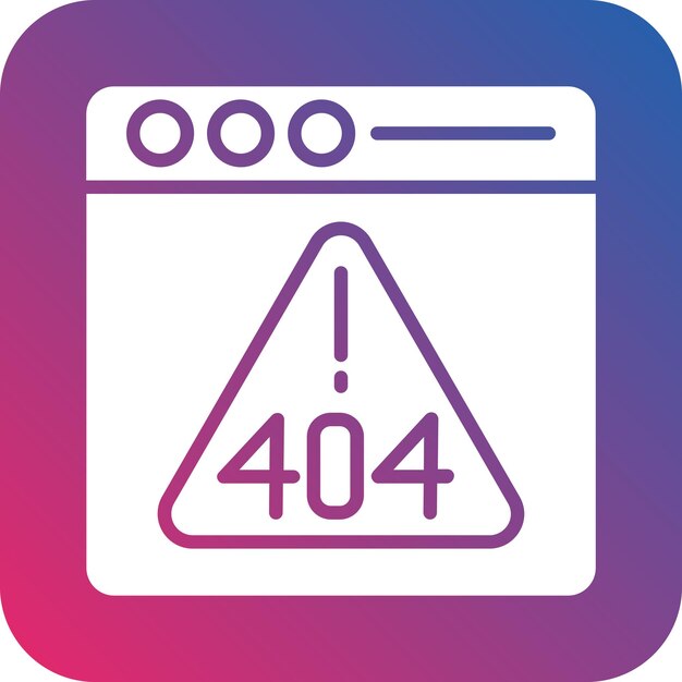 Vector vector design error 404 icon style