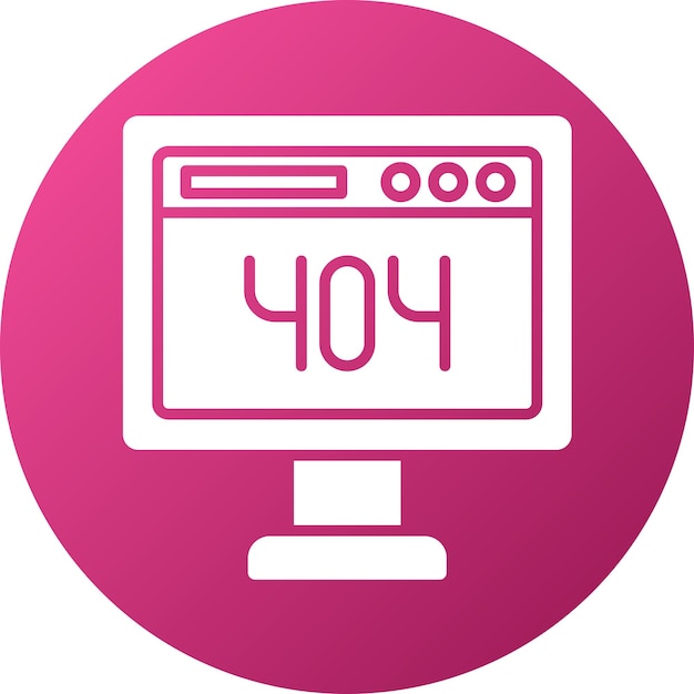 터 디자인 오류 404 아이콘 스타일