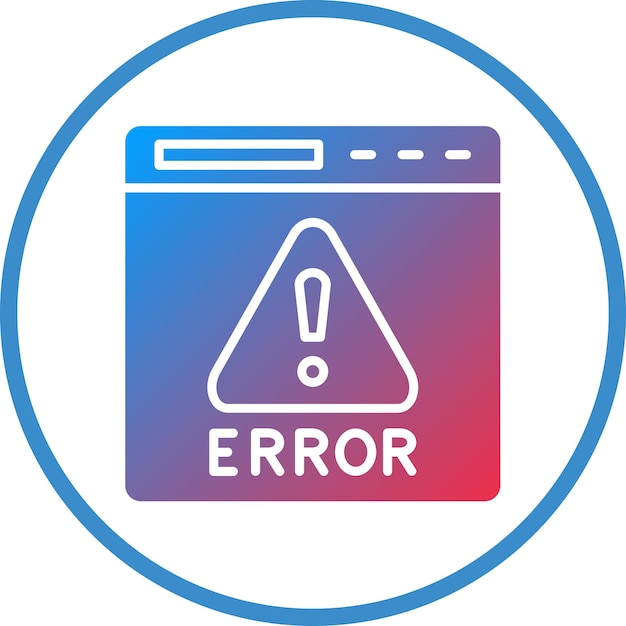 Vector vector design error icon style