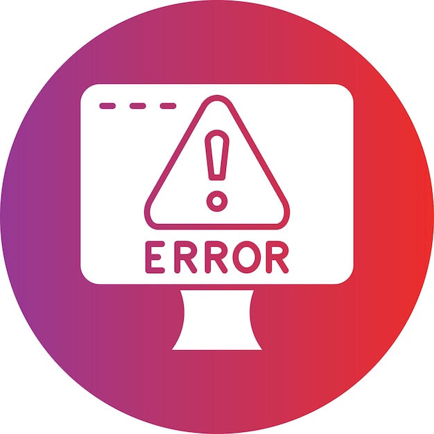 Vector vector design error icon style