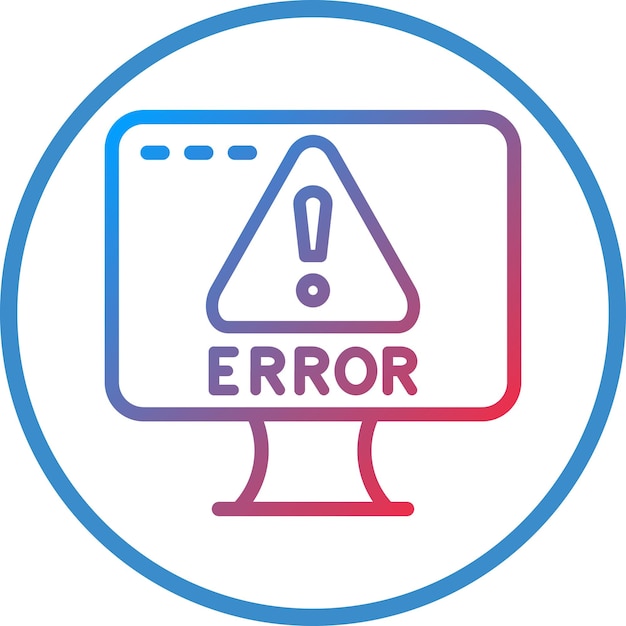 Vector vector design error icon style