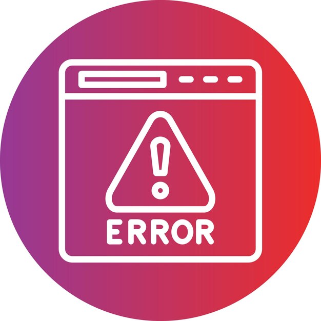터 디자인 오류 아이콘 스타일