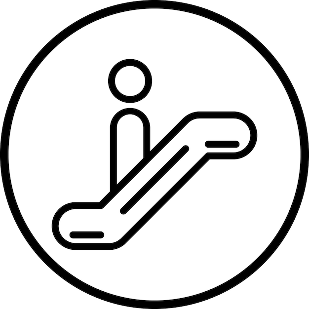 Vector vector design escalator icon style