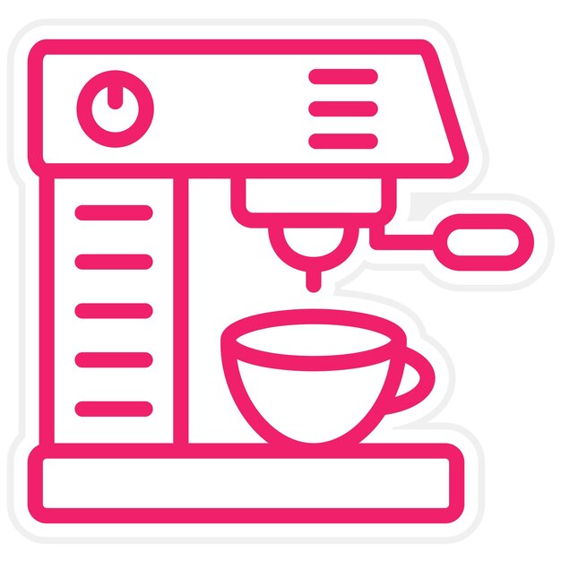 Vector Design Espresso machine Icon Style