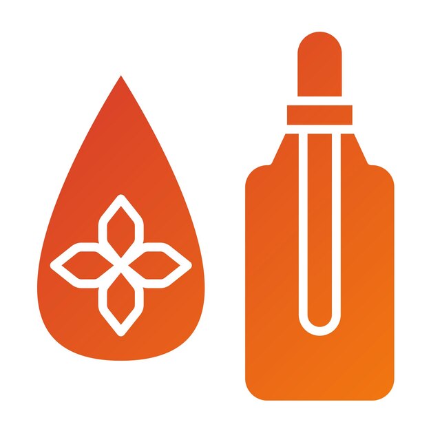 Vector vector design essentail oil icon style