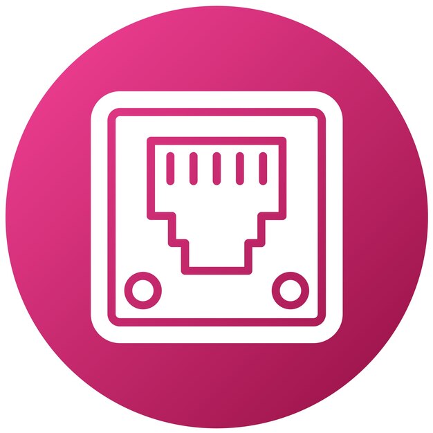 ベクトル デザイン イーサネット アイコン スタイル