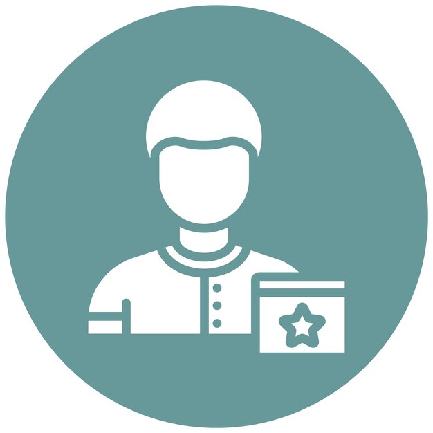 Vector Design Event Organizer Icon Stijl