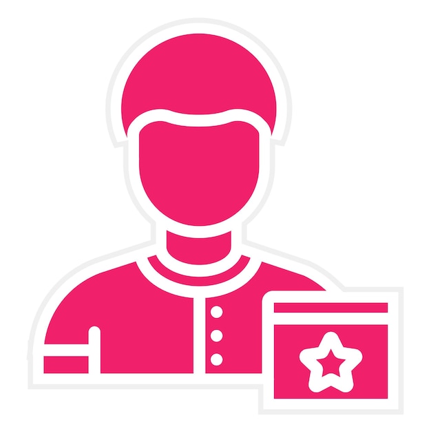 Vector Design Event Organizer Icon Stijl