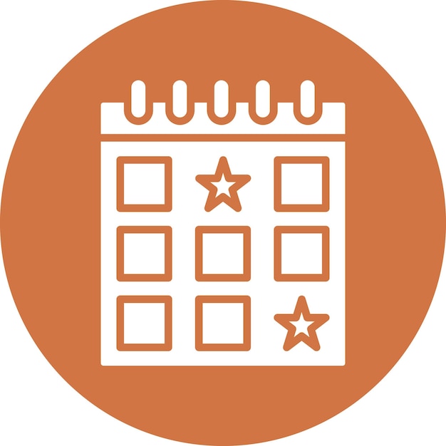 Vector Design Events Calendar Icon Style