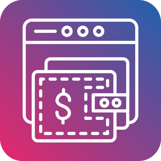 Vector vector design ewallet icon style