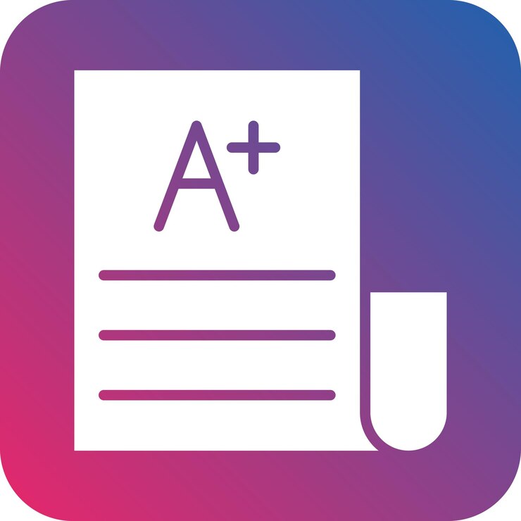 Vector vector design exam result icon style