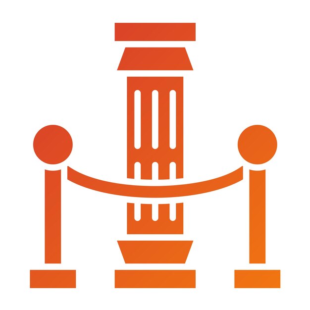 Vector Design Exhibition History Icon Style