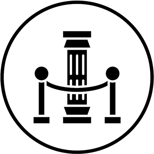 Vector Design Exhibition History Icon Style