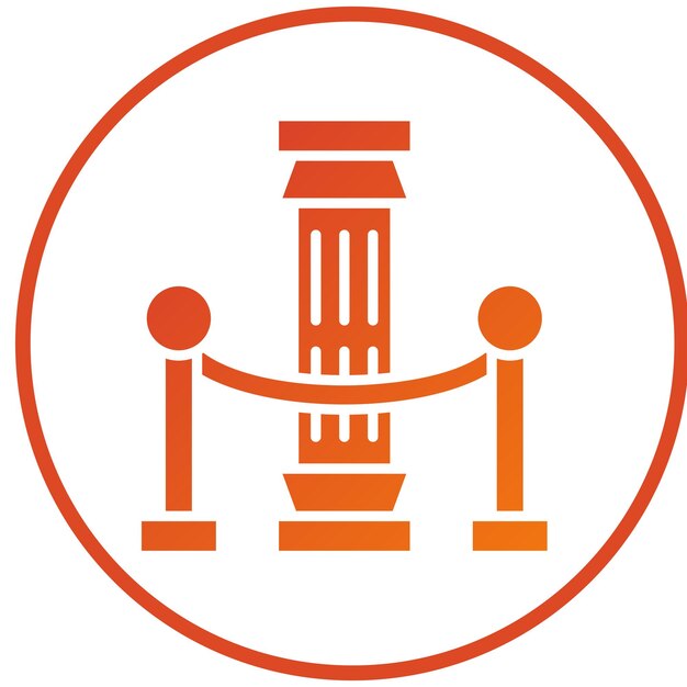 Vector Design Exhibition History Icon Style